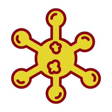 Virüs ikonu vektör illüstrasyonu