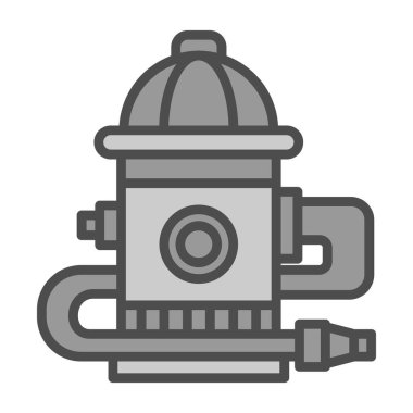 yangın musluğu simgesi vektörü 