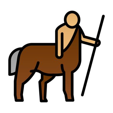 Centaur simgesi, ince çizgi biçimi 