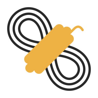 İp düz simgesinin vektör illüstrasyonu