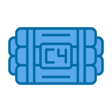 bir futbol topunun mavi çizgi simgesi