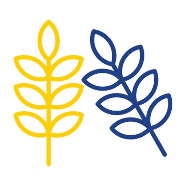 Buğday simgesi, vektör illüstrasyonu basit tasarım