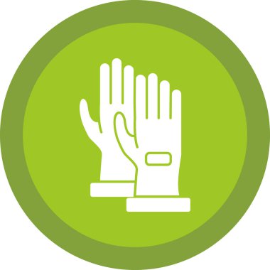 Oyuncu eldivenleri ikon vektör illüstrasyonu