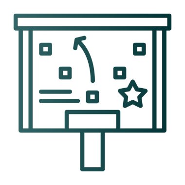 Sunuyu web simgesi, vektör çizim 