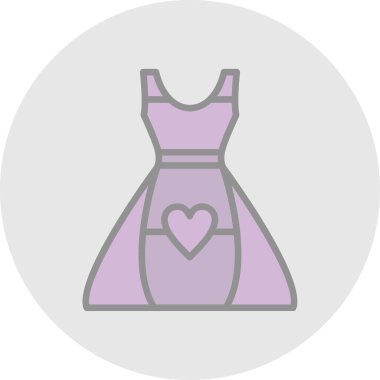 elbise simgesi, vektör illüstrasyonu basit tasarım