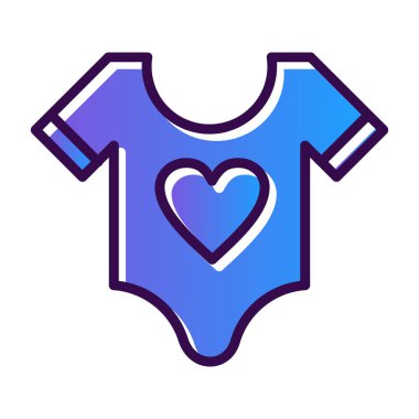 bebek gömleği ikon vektör çizimi çizimi