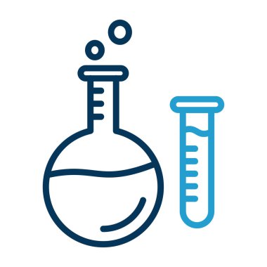Vektör laboratuvar ikonu, vektör illüstrasyonu. Kimya konsepti                  