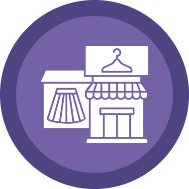 Mağaza. Web simgesi basit illüstrasyon