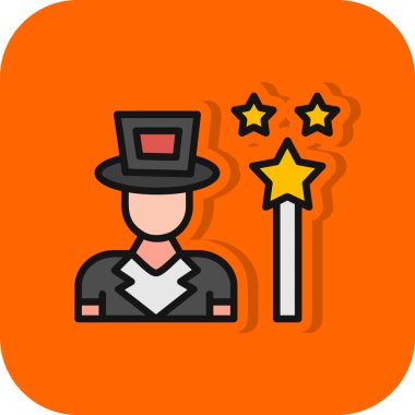 Bir adamın karikatür simgesinin vektör çizimi