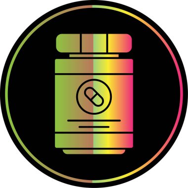 Antibiyotik ilaç şişesi vektör çizimi