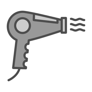 Kurutucu simgesinin vektör illüstrasyonu 