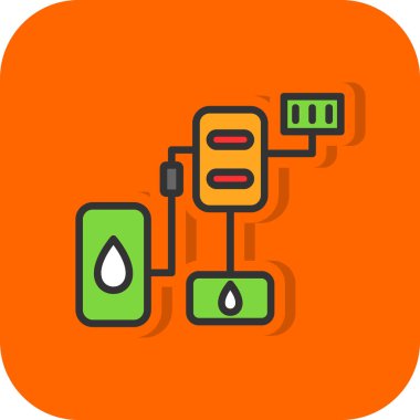 Beyaz zemin üzerinde izole edilmiş düz stil elektrik güç simgesi. elektrik sembolü stok vektörü illüstrasyonu.