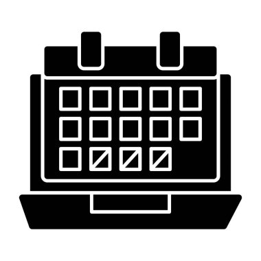 Takvim simgesi, vektör illüstrasyonu basit tasarım