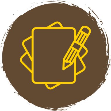 Bir kitap simgesinin vektör illüstrasyonu