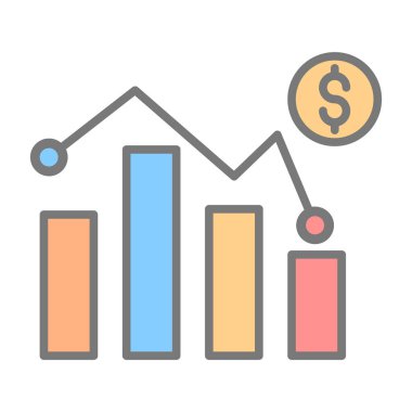 Ölçümleme, iş analizi vektör çizgisi simgesi