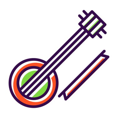 enstrüman simgesi vektör çizimi