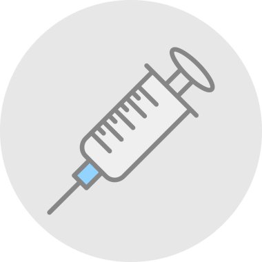Şırınga. Web simgesi basit illüstrasyon                