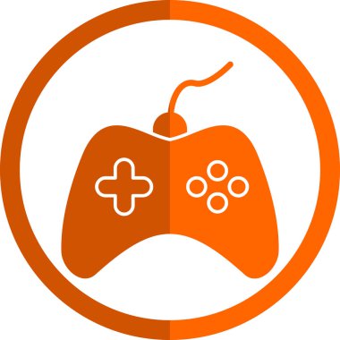 Oyun kontrolörü. Web simgesi basit illüstrasyon