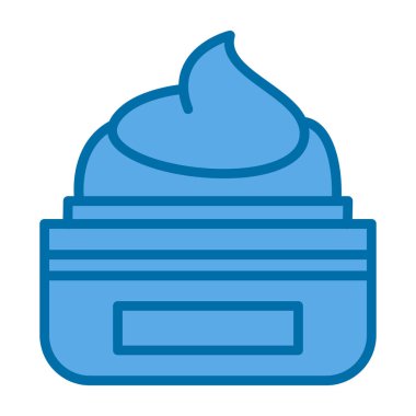 Fırçalı mavi boya kovası