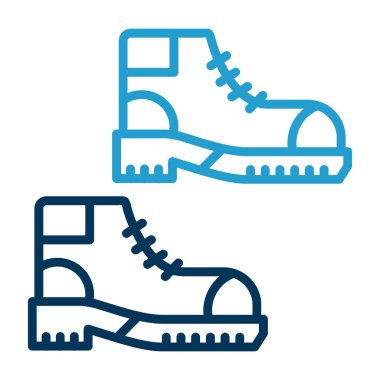 yürüyüş botları simgesi, vektör illüstrasyon tasarımı