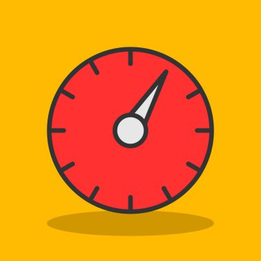 hız test simgesi vektör çizimi 