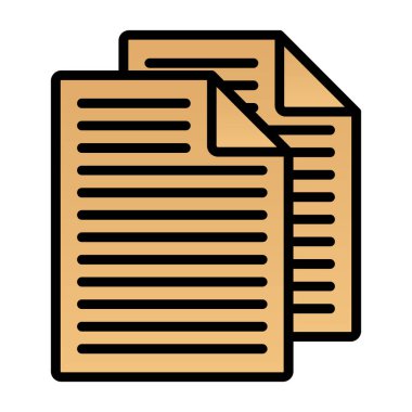 belge simgesi vektör illüstrasyonu 