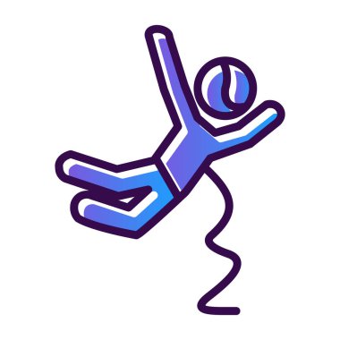 Çizgi film karakteri simgesinin vektör çizimi