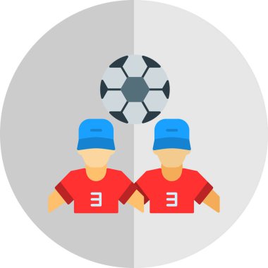 Futbol oyun simgesinin vektör illüstrasyonu