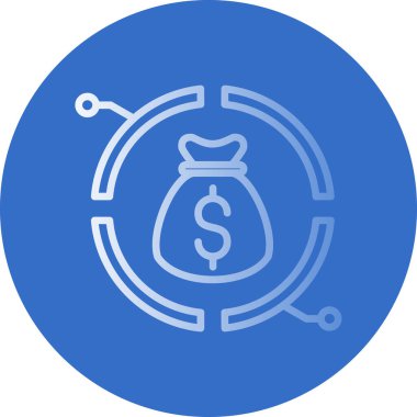 Dolar madeni para simgesi modaya uygun izole edilmiş arkaplan