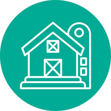 Küçük Ahır vektör çizimi basit tasarım