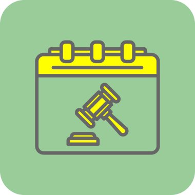 Takvim simgesi, vektör illüstrasyonu basit tasarım