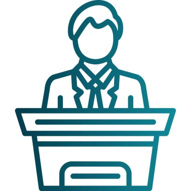 iş adamı simgesi vektör illüstrasyonu