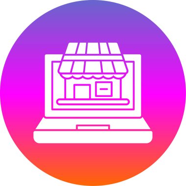 Alışveriş. Web simgesi basit illüstrasyon