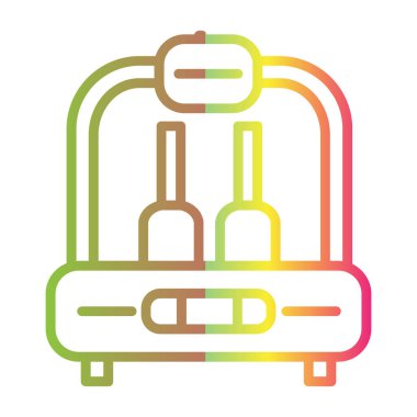 Sıcak gradyan çizgisi bir sosislinin karikatürünü çiziyor