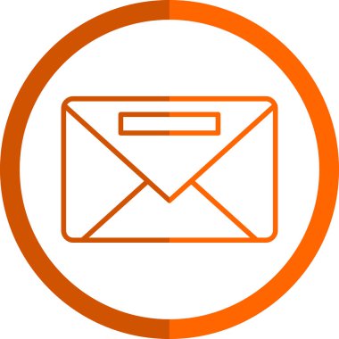 E-posta. Web simgesi basit illüstrasyon