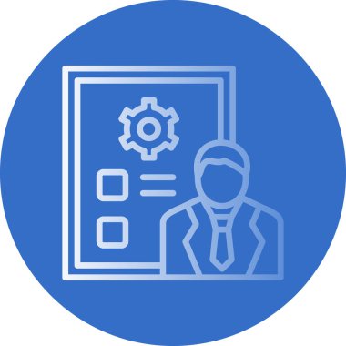 Çemberde dizüstü bilgisayarla yapılan insan çalışmalarının vektör simgesi