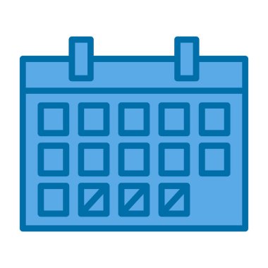 Basit düz zamanlama simgesi, vektör tasarımı