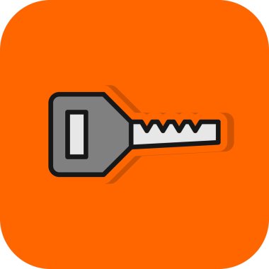 anahtar simgesi, vektör illüstrasyonu basit tasarım