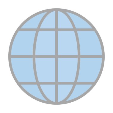 küresel küre izole simgesi