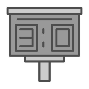 Modern ve eksik sembolün vektör tasarımı