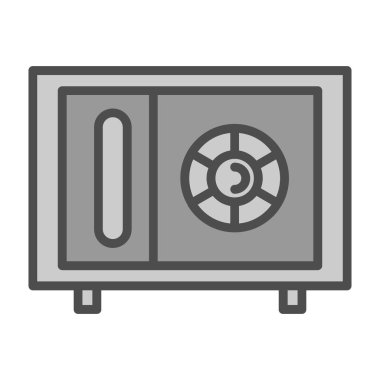 Güvenli simge, vektör illüstrasyonu 