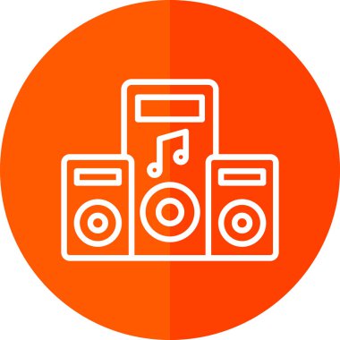 hoparlör simgesi, vektör illüstrasyonu basit tasarım