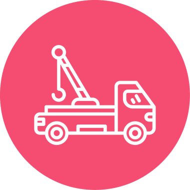 Çekici Araç simgesinin vektör illüstrasyonu 