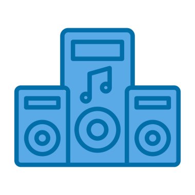 hoparlör simgesi, vektör illüstrasyonu basit tasarım