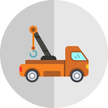 Çekici Araç simgesinin vektör illüstrasyonu 