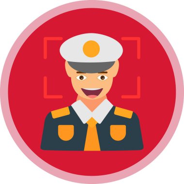 Rozet rozet simgesi düz stil