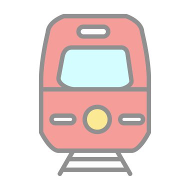 Tren simgesi, vektör illüstrasyon tasarımı