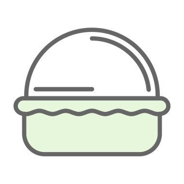 Makaronlar pasta web simgesi, vektör illüstrasyonu 