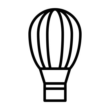 balon vektörü ince çizgi simgesi