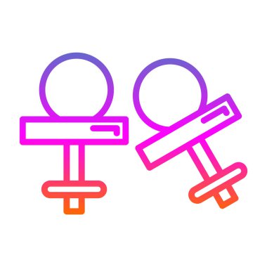 Kol düğmeleri simgesi işaret vektörü, sembol, logo